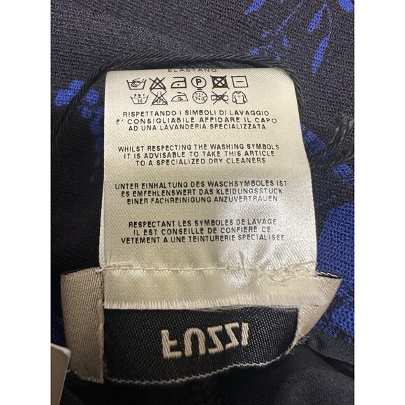 FUZZI Jean Paul Gaultier Dress Plus Size 22 Black Blue Floral Pullover Mesh NEW - Picture 12 of 13